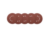Dedra Tarczki ścierne z otworami 225 mm, P180, 5szt.