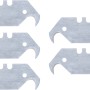 Ostrza do noża do dywanów LUX Comfort, 5 sztuk, grubość 0,65 mm, ostrza z podwójnym hakiem.