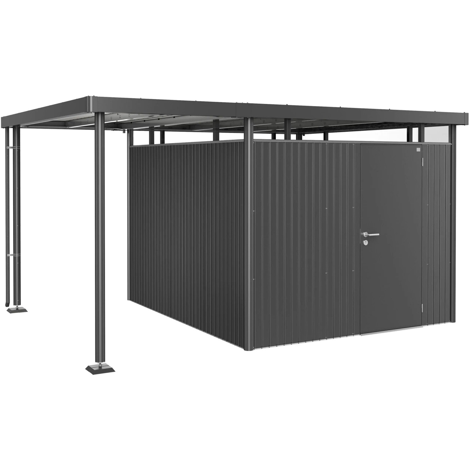 Biohort Dach boczny do altany HighLine 5, ciemnoszary metalik, 150x315x222 cm