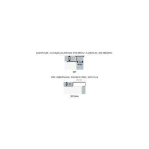 Cezar Profil schodowy ZET Cezar Natural aluminium 10x14x3000