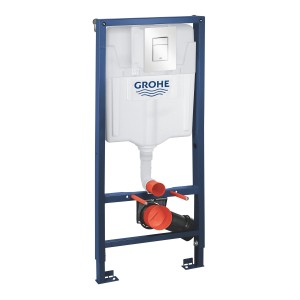 Grohe WC podtynkowa spłuczka ze stelażem w kolorze niebieskim do zabudowy. Część zestawu WC.