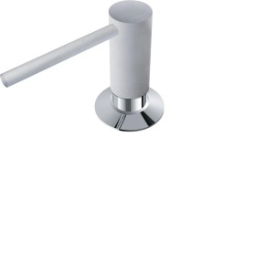 Dozownik do mydła t.b.t. chrom, widok z góry.