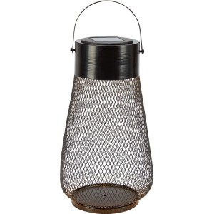 Latarenka solarna LED FIESOLE IP44 śr. 15 cm czarna