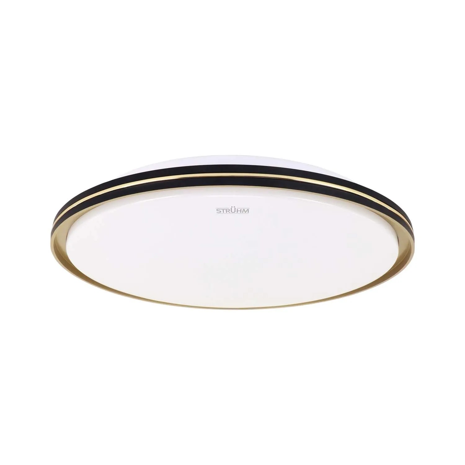 Struhm Plafon okrągły FIESTA LED C 24W CCT 1380lm śr. 42cm czarny/złoty