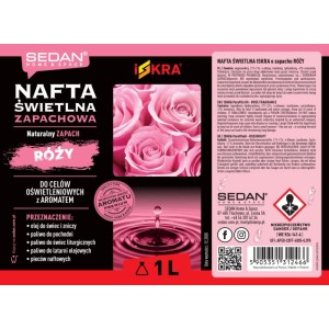 Nafta świetlna zapachowa Róża - 1000 ml