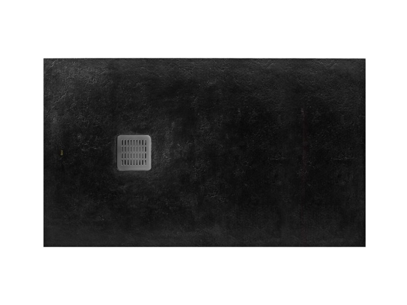 Roca Brodzik prostokątny Terran kompozytowy czarny 180x100x3,1 cm