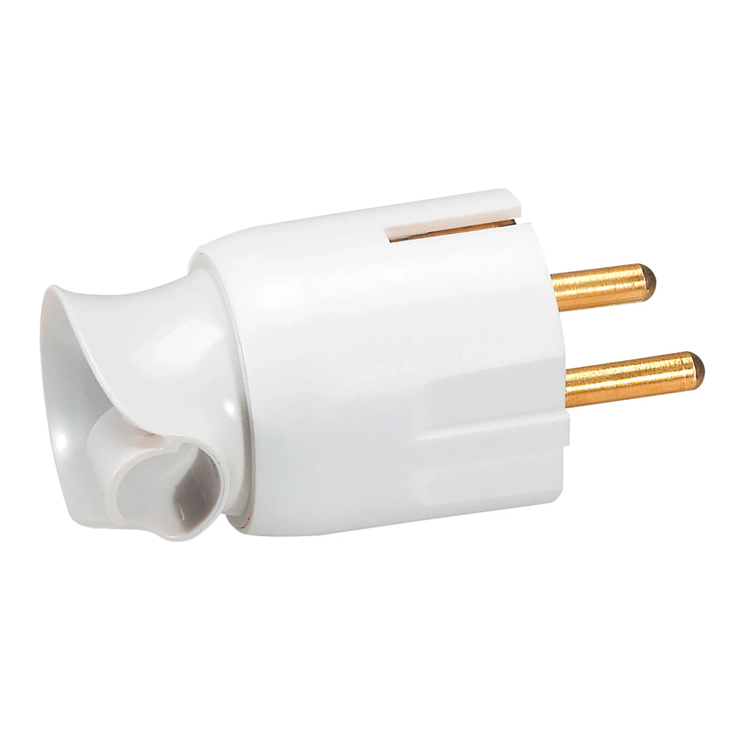 Legrand Wtyczka 2P+Z, obrotowa biała