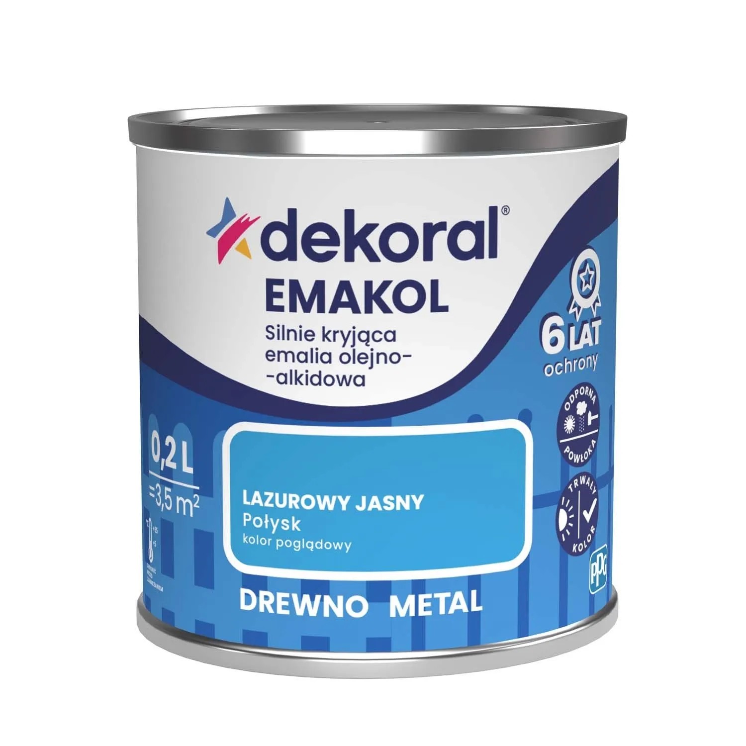 Dekoral Emalia Emakol Strong lazurowy jasny 200 ml