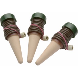 Automatyczny system nawadniania roślin doniczkowych, zestaw 3 szt. z stożkiem glinianym i wężem.