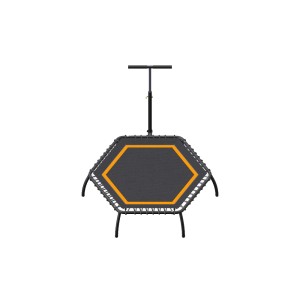 Trampolina t.b.t. z uchwytem do ćwiczeń fitness.