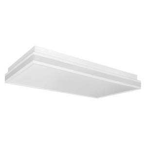 Biała, prostokątna lampa sufitowa Osram Smart LED z zamknięciem magnetycznym. Ściemnialna, Tunable White, Smart Home.