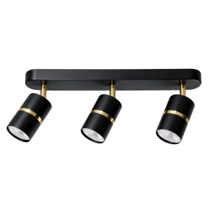 Goldlux Lampa ścienno-sufitowa BAMBOO 3xGU10 max. 10W czarno-złota