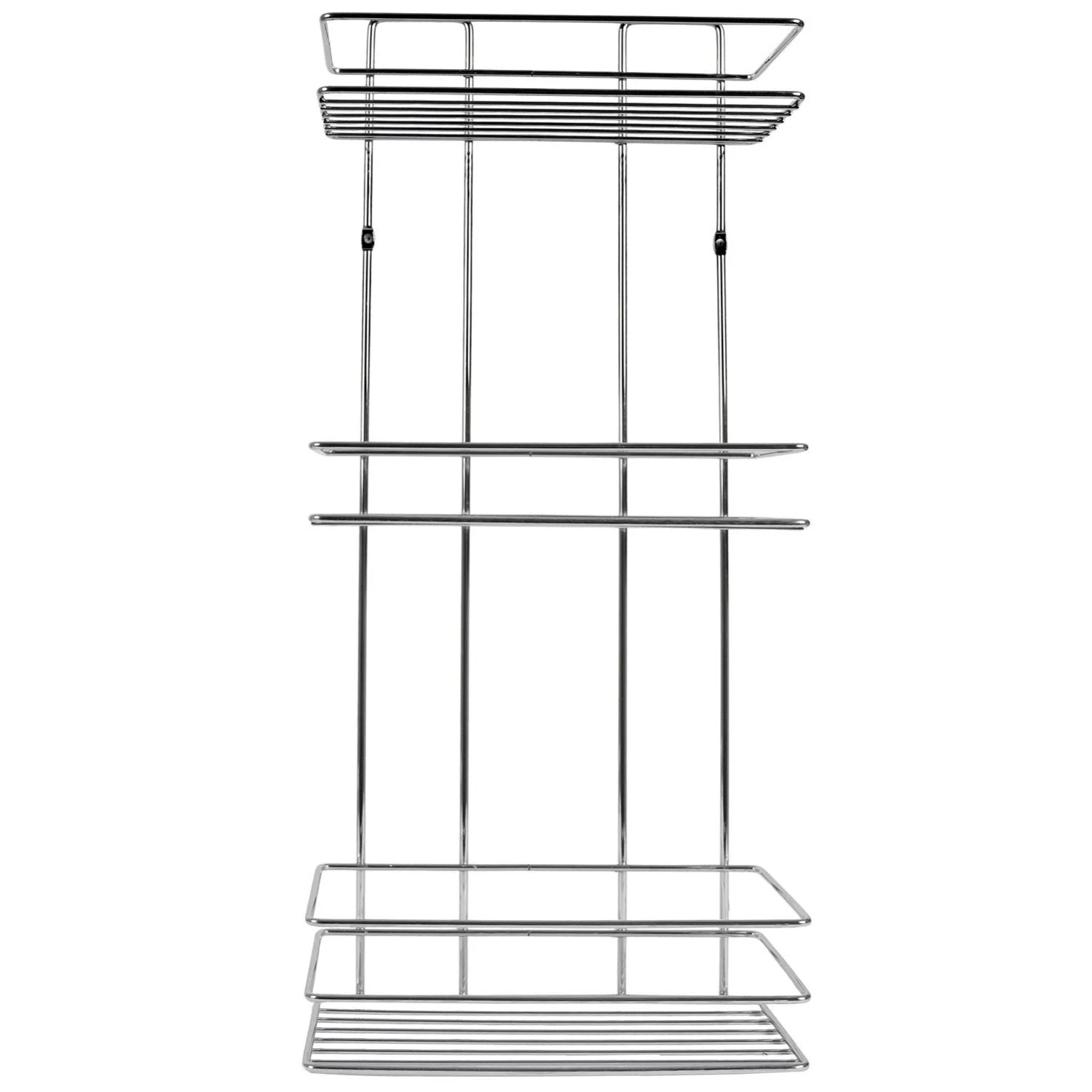 Sepio Półka Presto 3 półki prosta srebrna 24x11x54