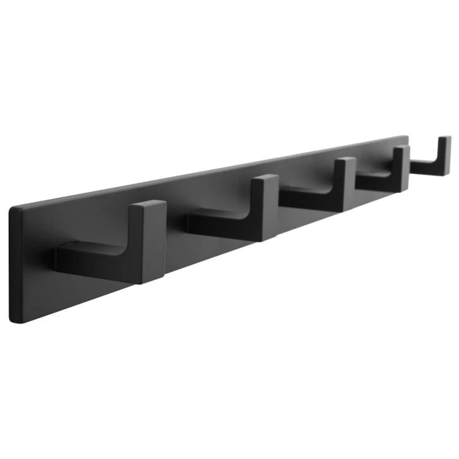 Wieszak aluminiowy czarny na wkręty 43x4x4
