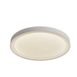 Biała, okrągła lampa sufitowa LED Plafony.
