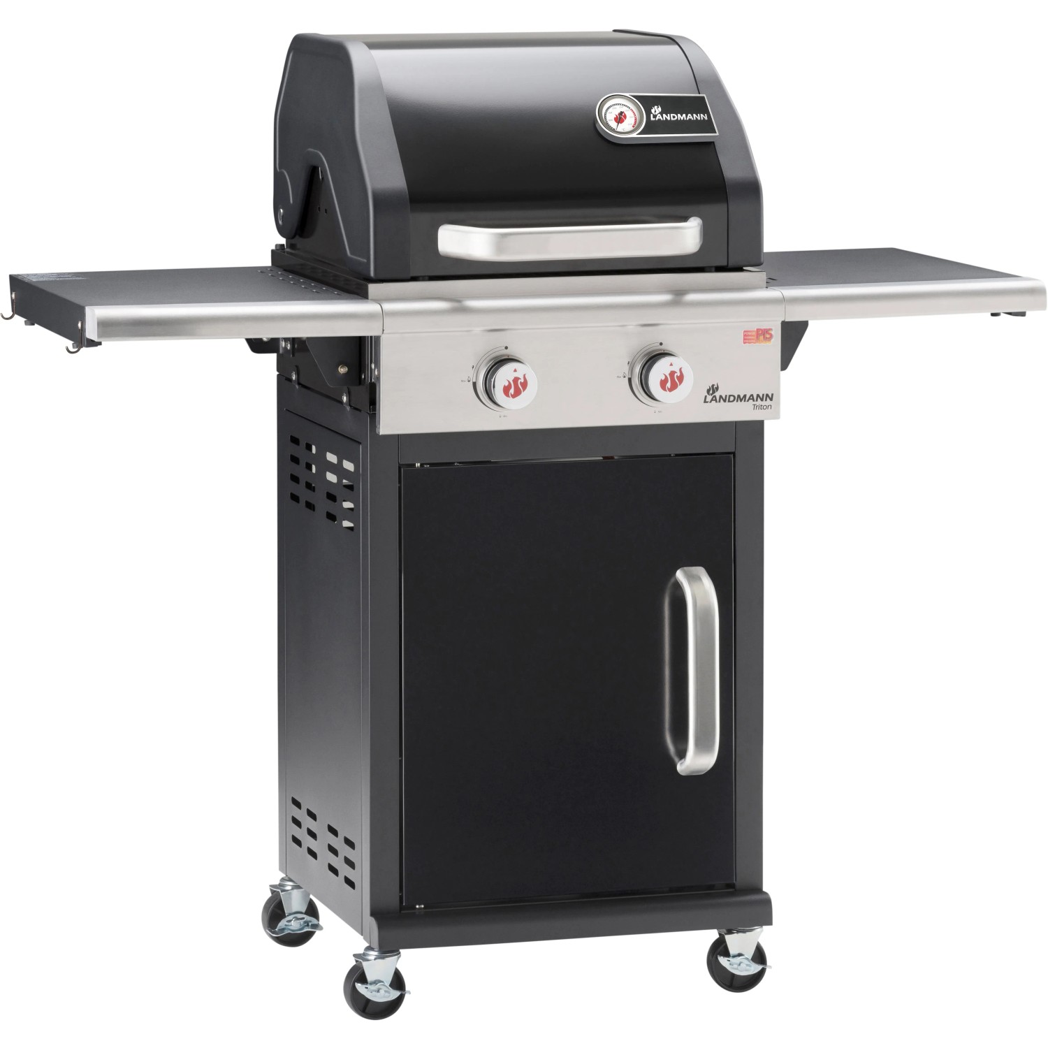 Landmann Grill gazowy TRITON PTS czarny 2-palnikowy 7,0 kW