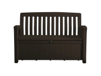 Ławka ogrodowa PATIO BENCH brązowa - 227 l