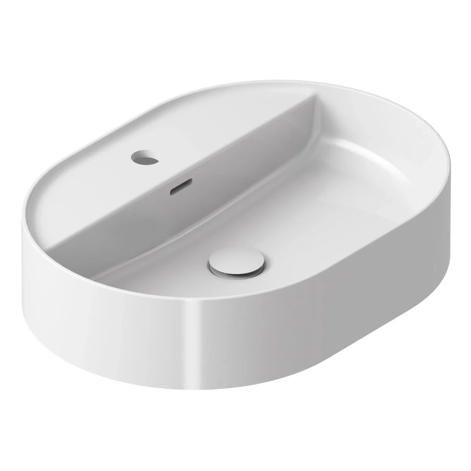 Ravak Umywalka CERAMIC O 55 ceramiczna nablatowa 55x40