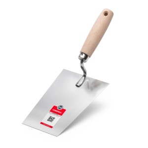 Kielnia murarska LUX Classic, 180 mm, z drewnianą rączką i stalowym ostrzem do prac murarskich.