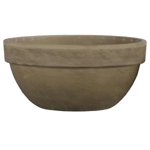 t.b.t. Beżowa miska na rośliny do ogrodu lub na taras.