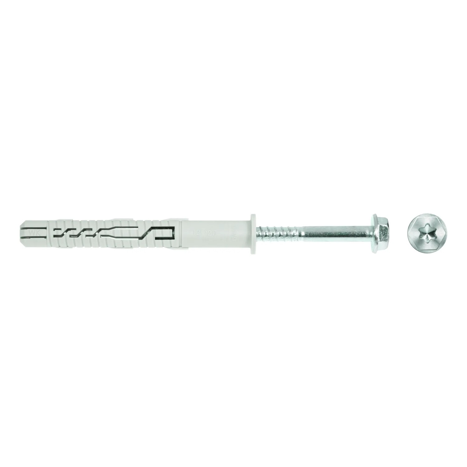 Wkręt-met Kołek ramowy z łbem 6-kątnym i gniazdem torx 12 mm x 120 mm