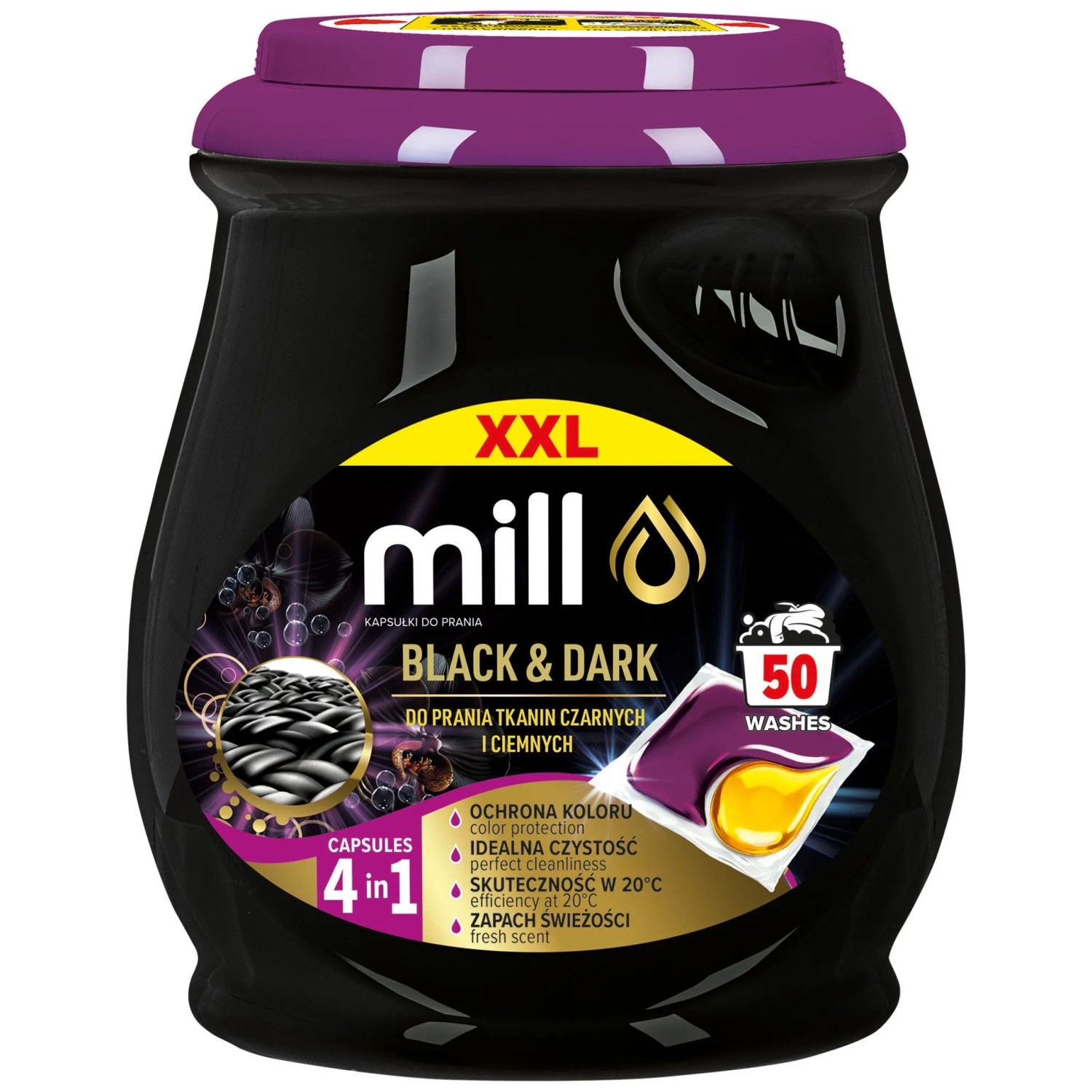 Kapsułki do prania Black&Dark Mill 50szt.