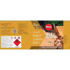 Altax olej do drewna do tarasów, mebli ogrodowych i innych. Chroni i pielęgnuje drewno.