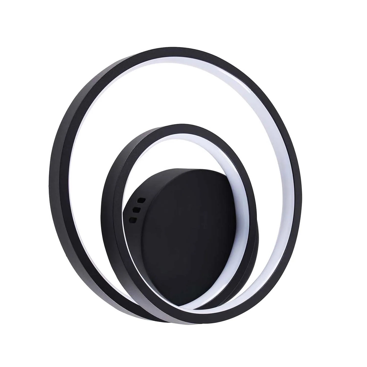 Goldlux Kinkiet LED ZEFIRA 15W 4000K 1800lm śr. 23cm czarny