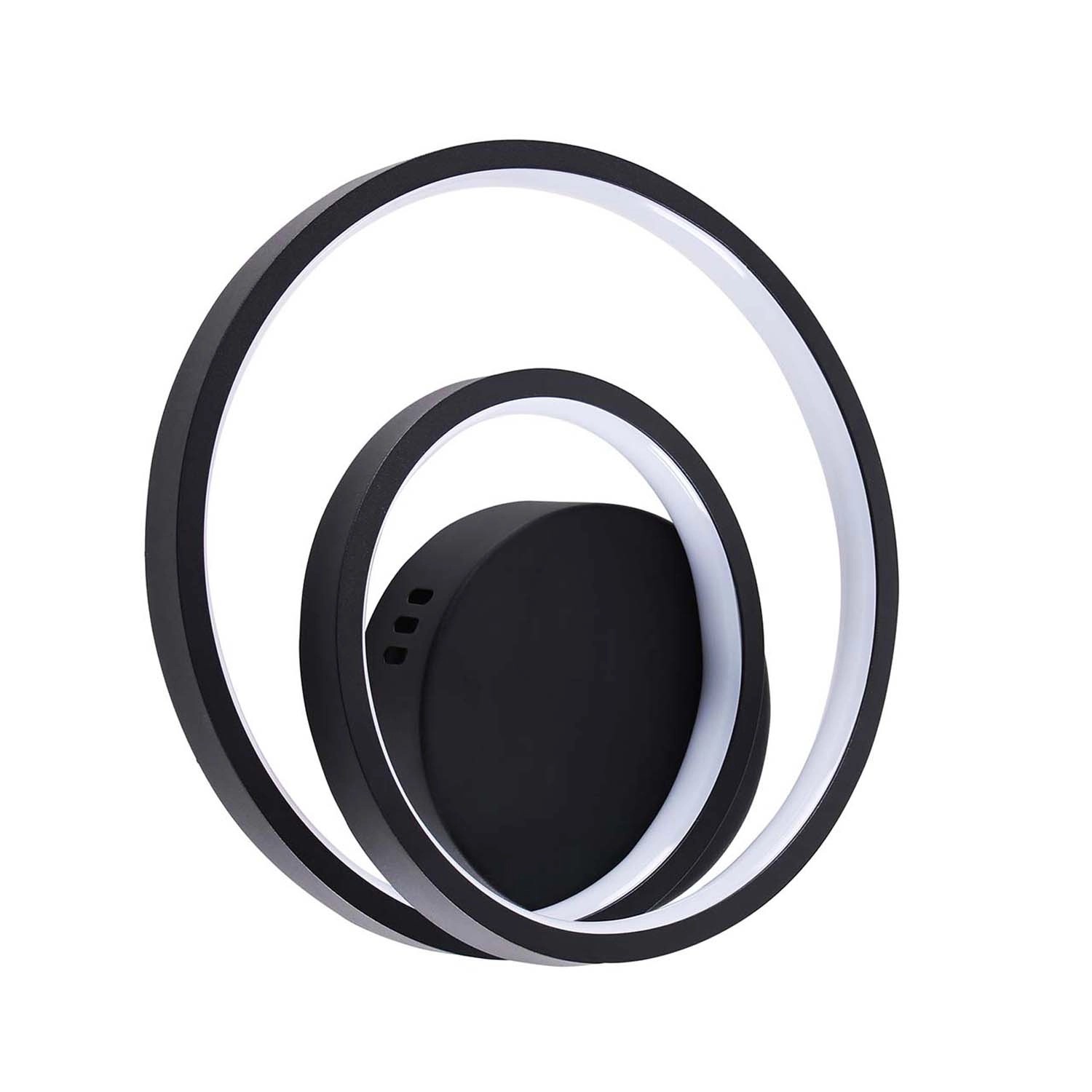 Goldlux Kinkiet LED ZEFIRA 15W 4000K 1800lm śr. 23cm czarny