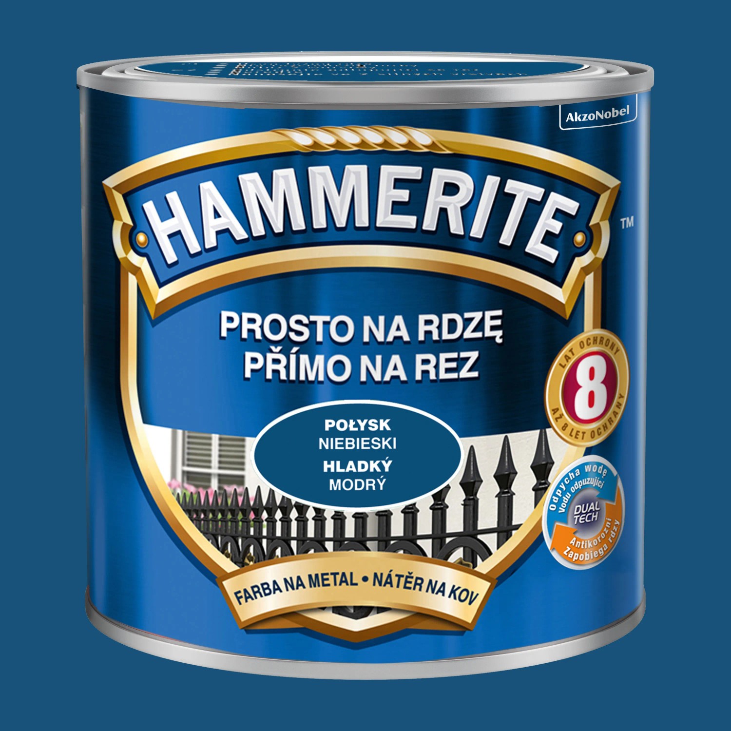 Hammerite Emalia antykorozyjna niebieska połysk 700 ml