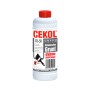 CEKOL DL-50 grunt głęboko penetrujący, uniwersalny, srebrna butelka z czerwoną zakrętką.