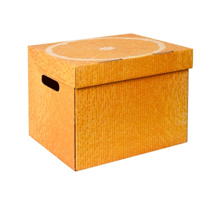 Global-Pak Pudło kartonowe One Orange 34 cm x 25 cm x 26 cm