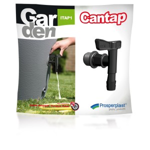 Kran Waterform do zbiorników na deszczówkę Wood i Aquacan, plastik, montowany na zbiorniku.