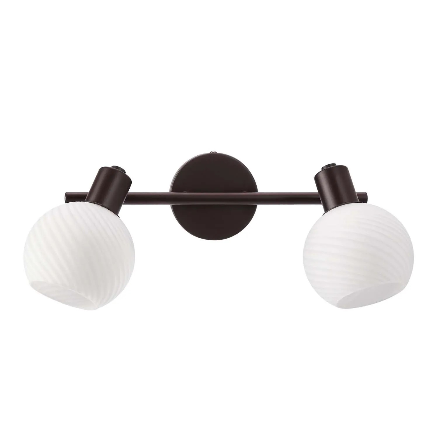 Candellux lampa sufitowa GRANO czekoladowa 2xE14 40W klosz biały
