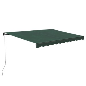 Markiza przegubowa Aventura 4x2,5 m, ciemnozielona, na taras i balkon.