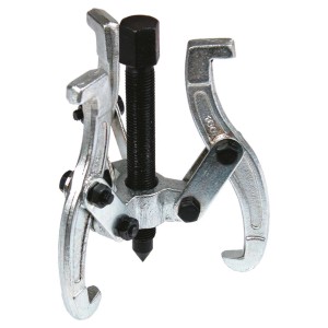 Ściągacz t.b.t. do warsztatu i majsterkowania, w kolorze srebrnym.