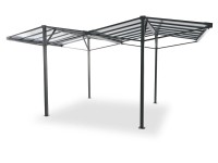 Pawilon ogrodowy BAYTOWN antracyt - 5,6 x 2,9 m