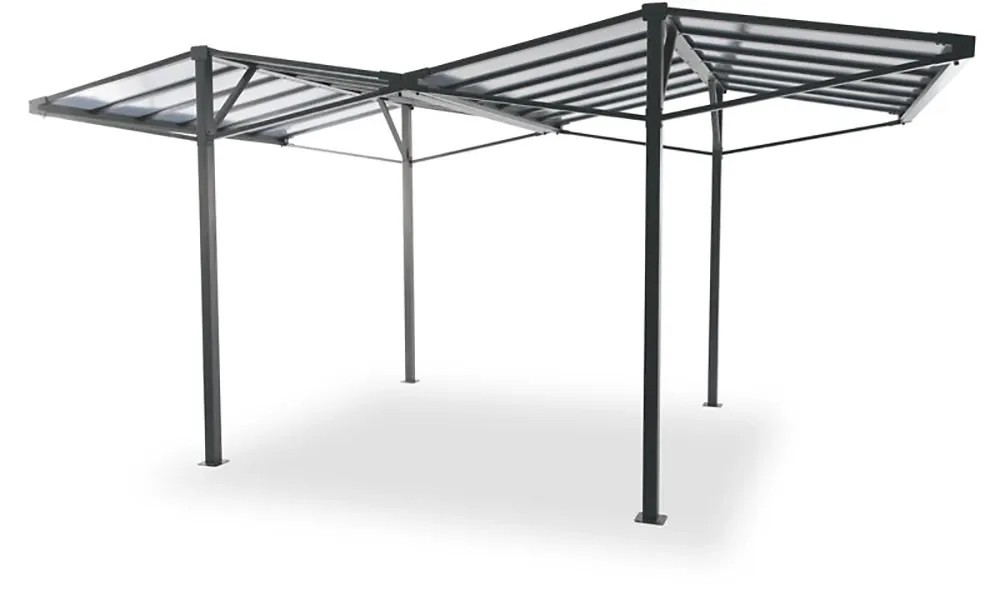Relaxdays Pannello Laterale Per Gazebo 3x3m - 190x290 Cm, Polietilene, Con Finestra, Anti-vento E Pioggia - Foto 13