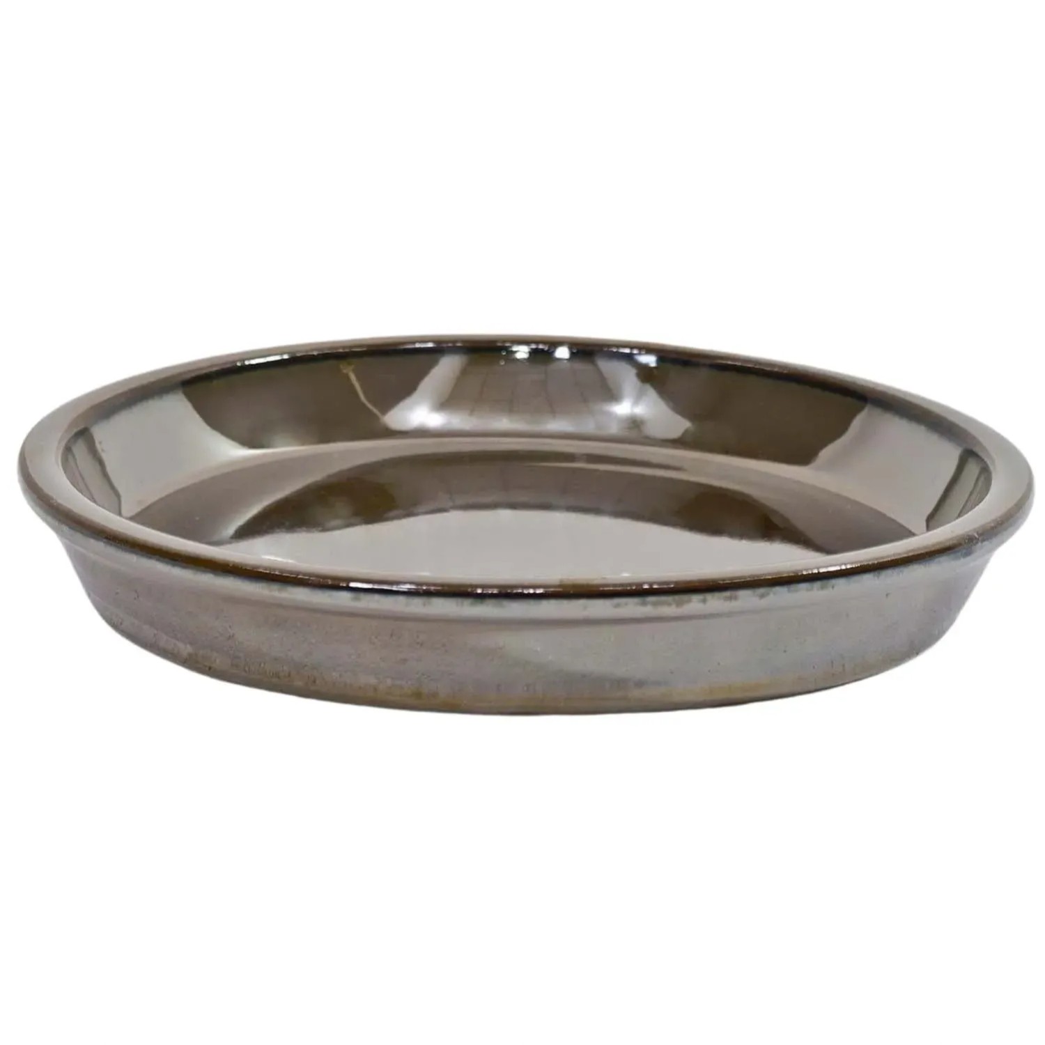 Podstawka ceramiczna brązowa szkliwiona - 45 cm