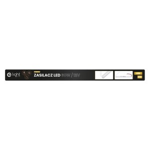 Opakowanie listwy LED t.b.t. z zasilaczem 60W/12V.