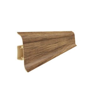 Listwa przypodłogowa t.b.t. o wyglądzie drewna, widok szczegółowy.