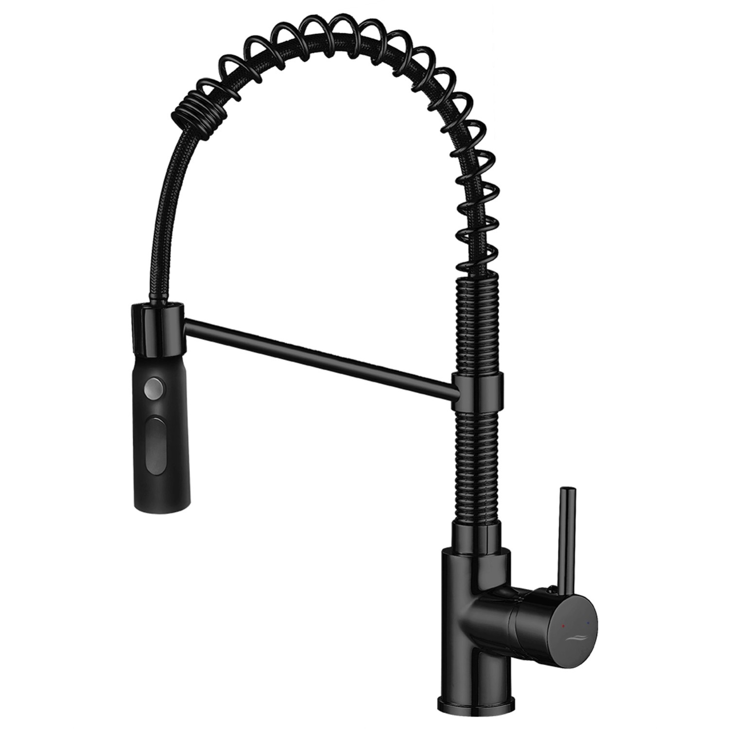 Kuchinox Bateria kuchenna Twistaro z wyelwką sprężynową czarna