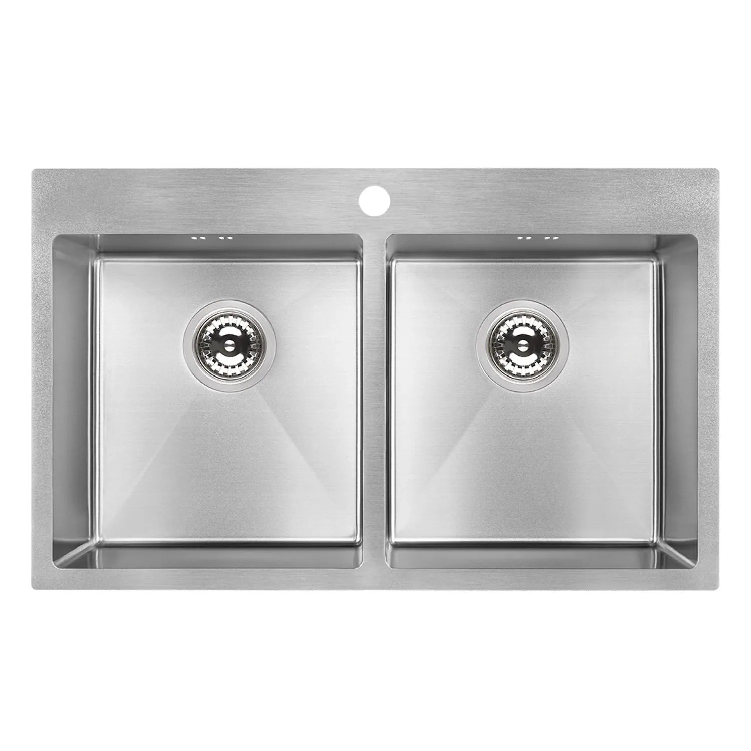 Laveo Zlewozmywak wpuszczany MARMARA 2-komorowy inox - 48 x 78 cm