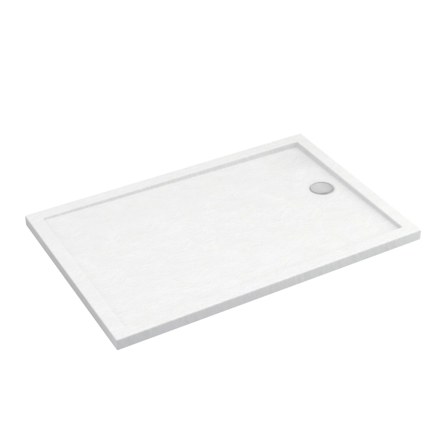 Brodzik prostokątny Schedpol Larix 90x120x4,5 cm biały strukturalny