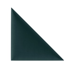 Ciemnozielony, trójkątny panel ścienny t.b.t.