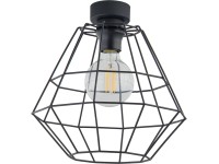 TK Lighting Plafon DIAMOND NEW szer. 30 cm 1x60W E27 czarny