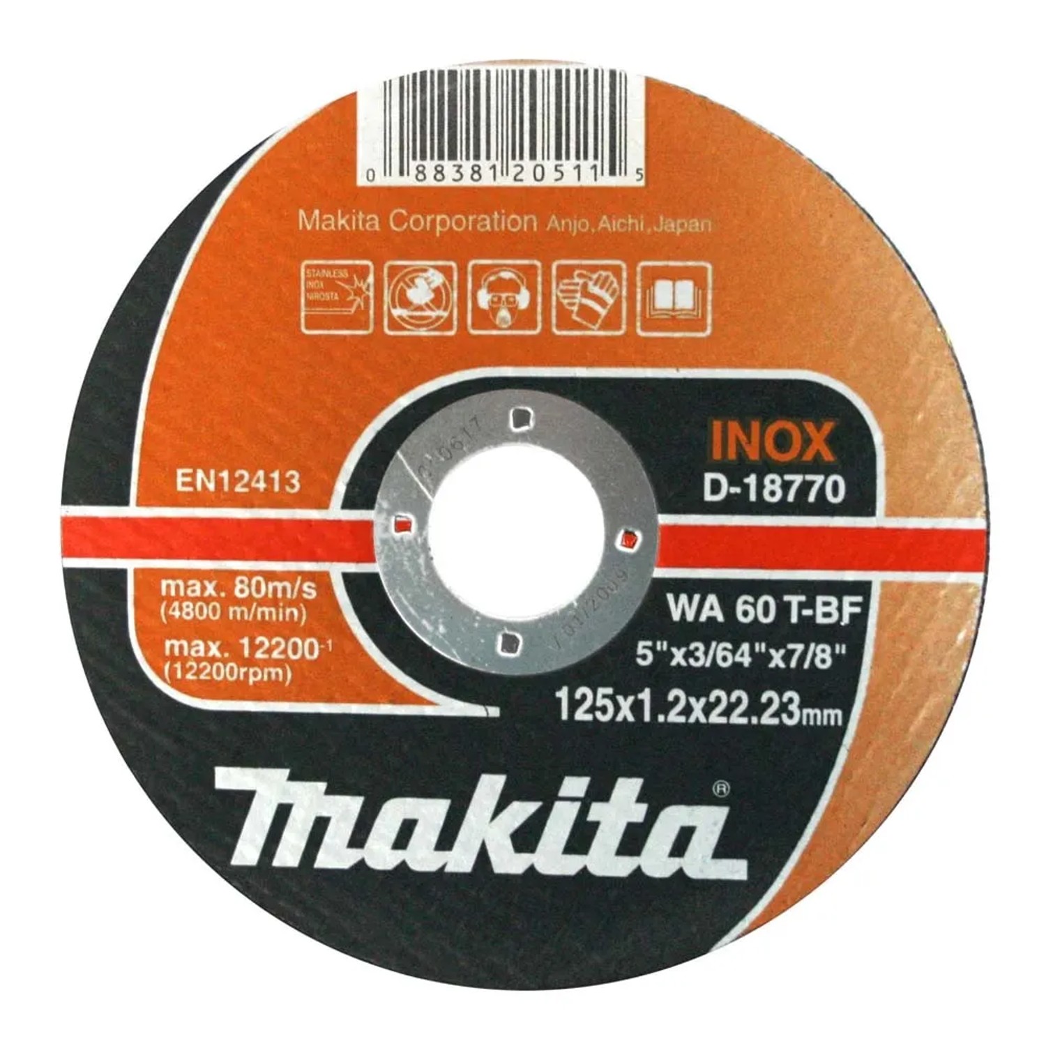 Makita Tarcza do cięcia stali nierdzewnej 125 mm