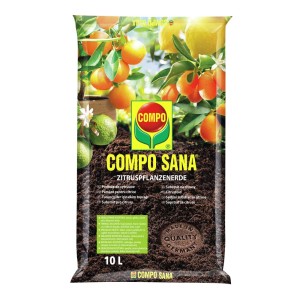 Worek ziemi do cytrusów Compo Sana, 10L. Specjalna ziemia do roślin cytrusowych.