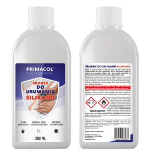 PRIMACOL środek do usuwania silikonu, butelka 200 ml. Do usuwania pozostałości silikonu.