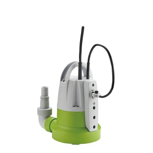 Zielono-szara pompa zanurzeniowa t.b.t. do pomp elektrycznych i instalacji wodnych.